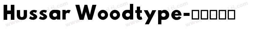 Hussar Woodtype字体转换